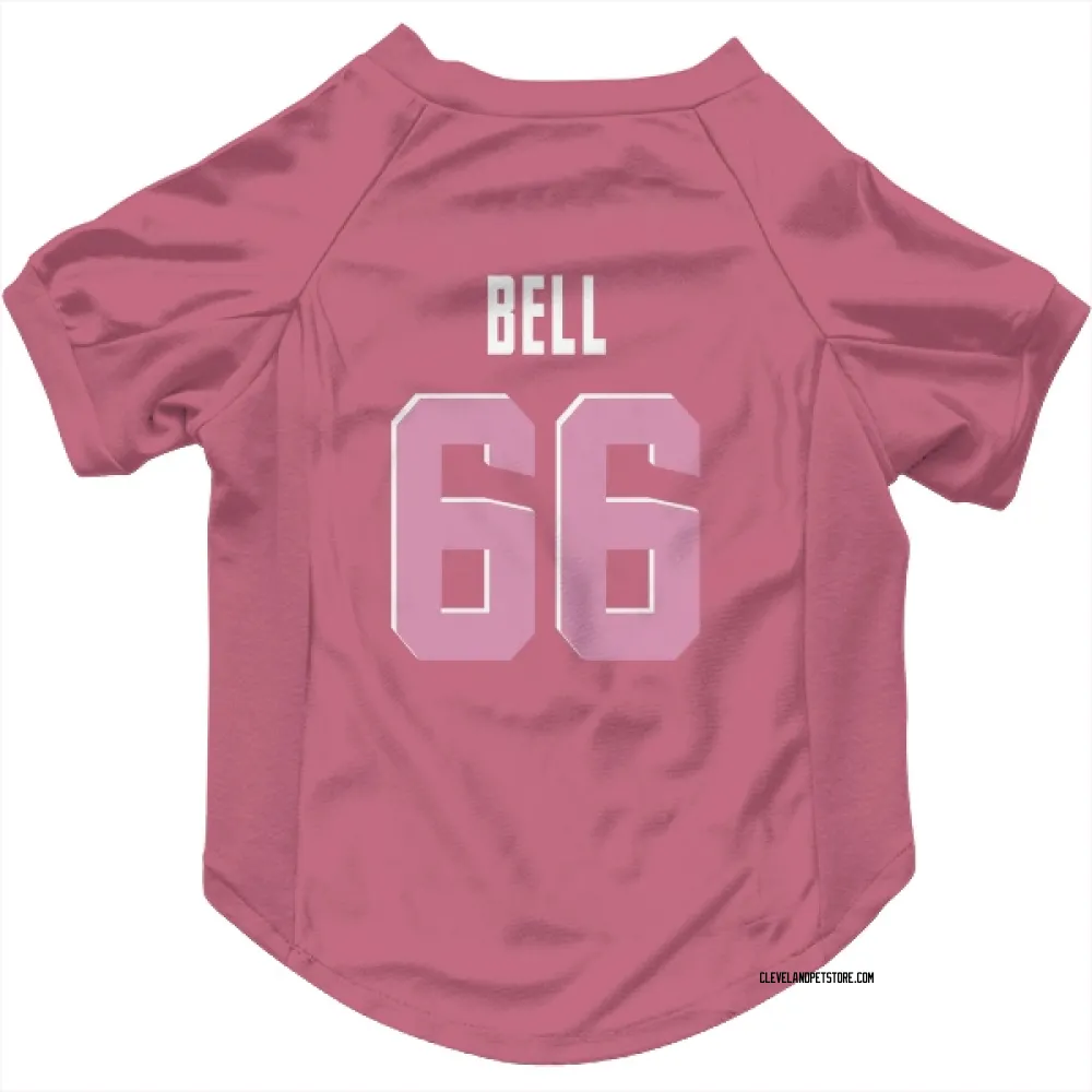 Cleveland Browns Travis Bell Pink Pet Jersey for Dog & Cat