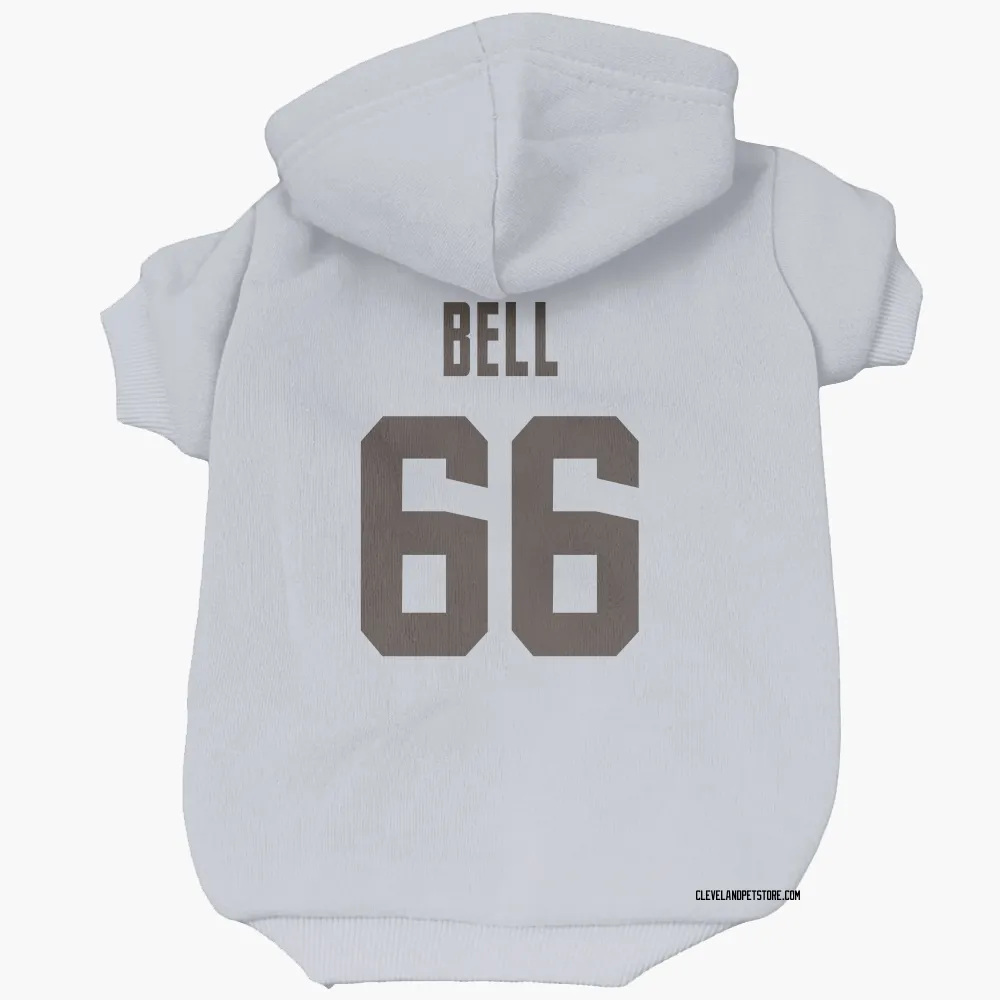 Cleveland Browns Travis Bell White Pet Hoodie for Dog & Cat