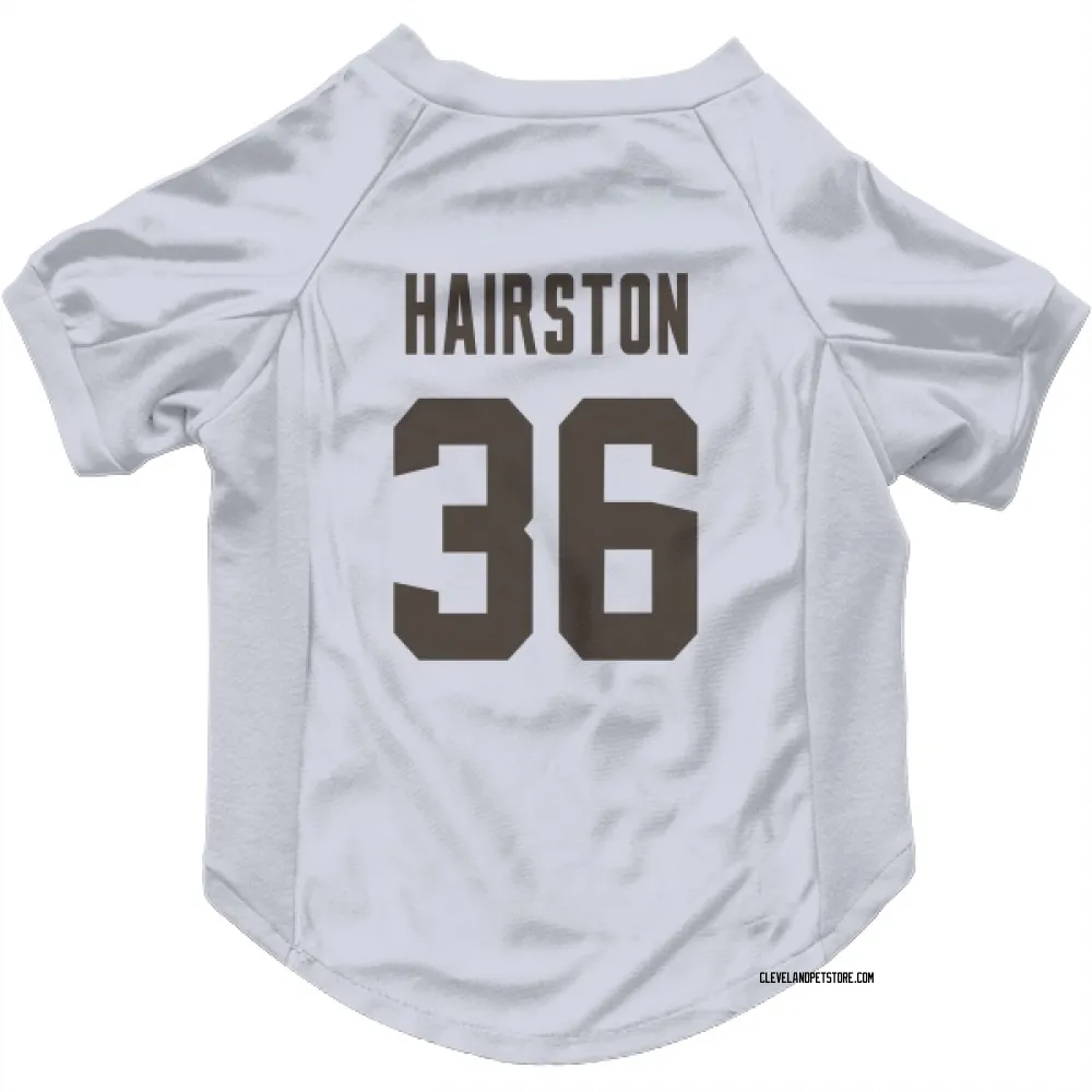 Cleveland Browns Troy Hairston White Pet Jersey for Dog & Cat
