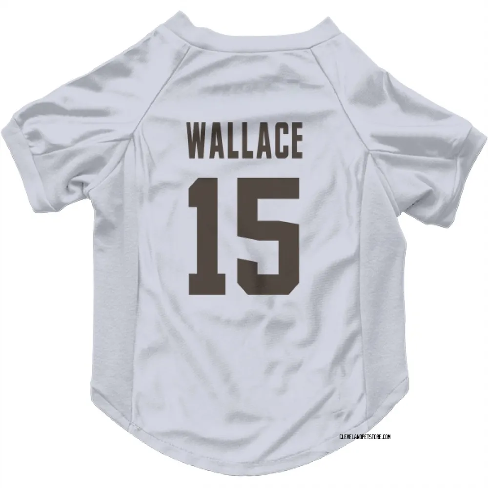 Cleveland Browns Tylan Wallace White Pet Jersey for Dog & Cat