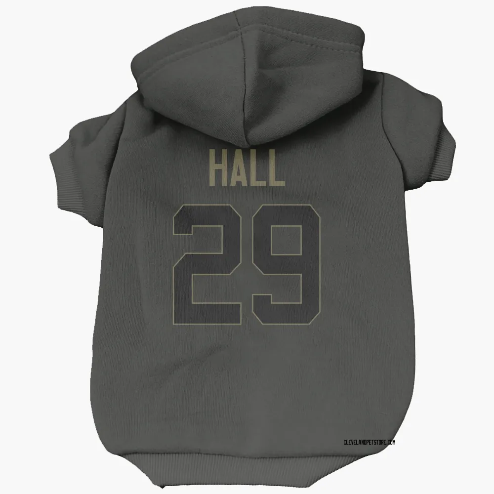 Cleveland Browns Tyler Hall Black Service Pet Hoodie for Dog & Cat