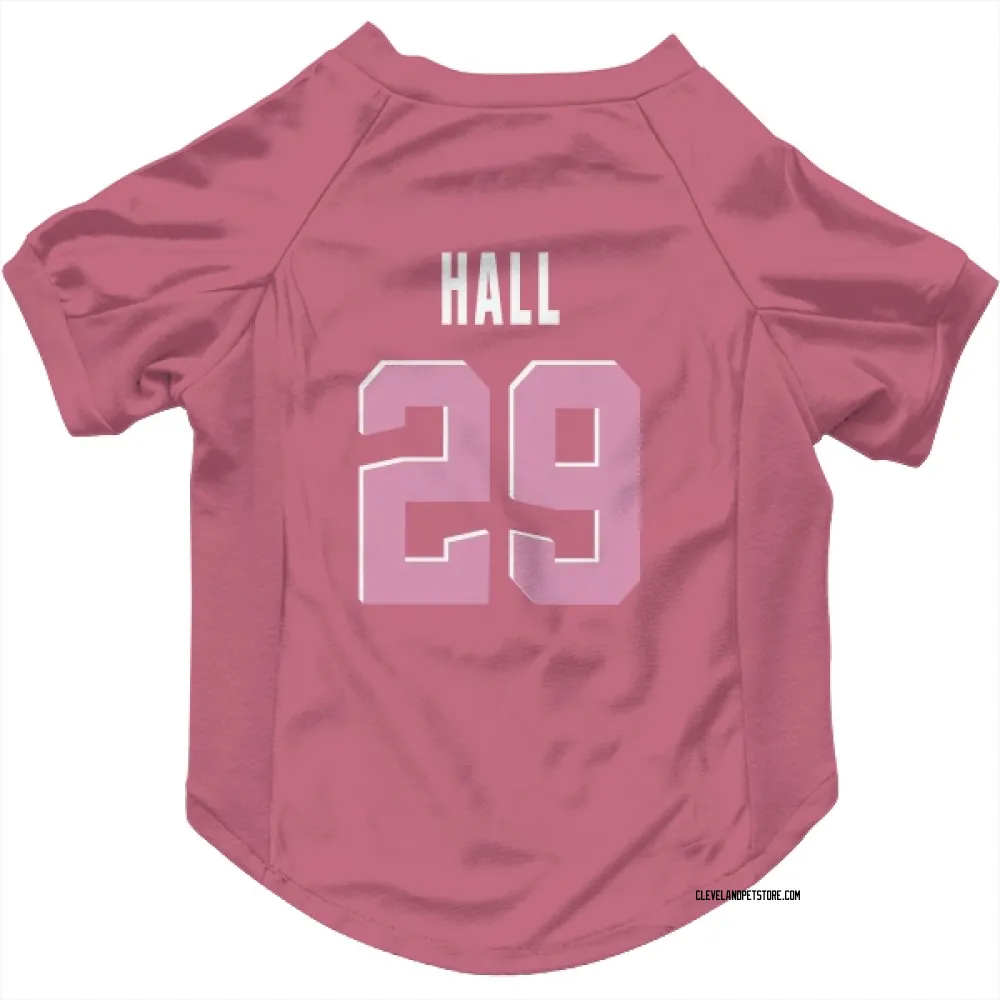 Cleveland Browns Tyler Hall Pink Pet Jersey for Dog & Cat