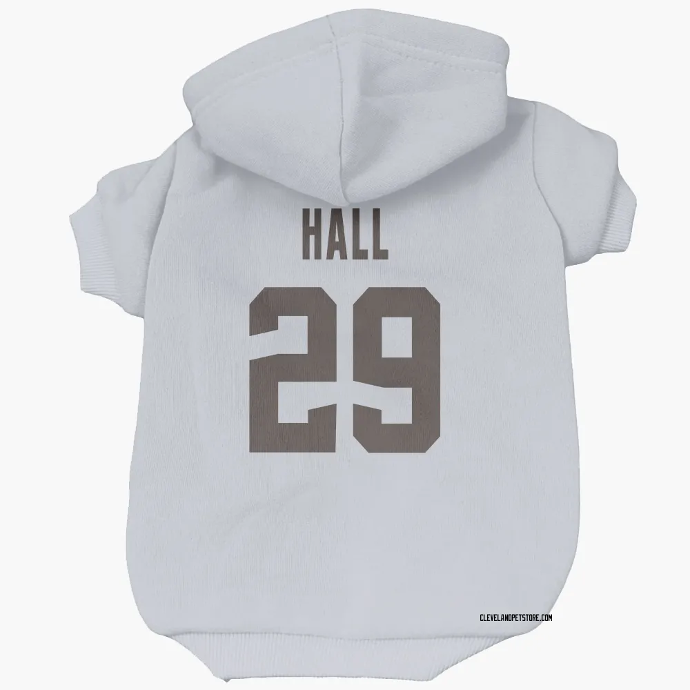 Cleveland Browns Tyler Hall White Pet Hoodie for Dog & Cat