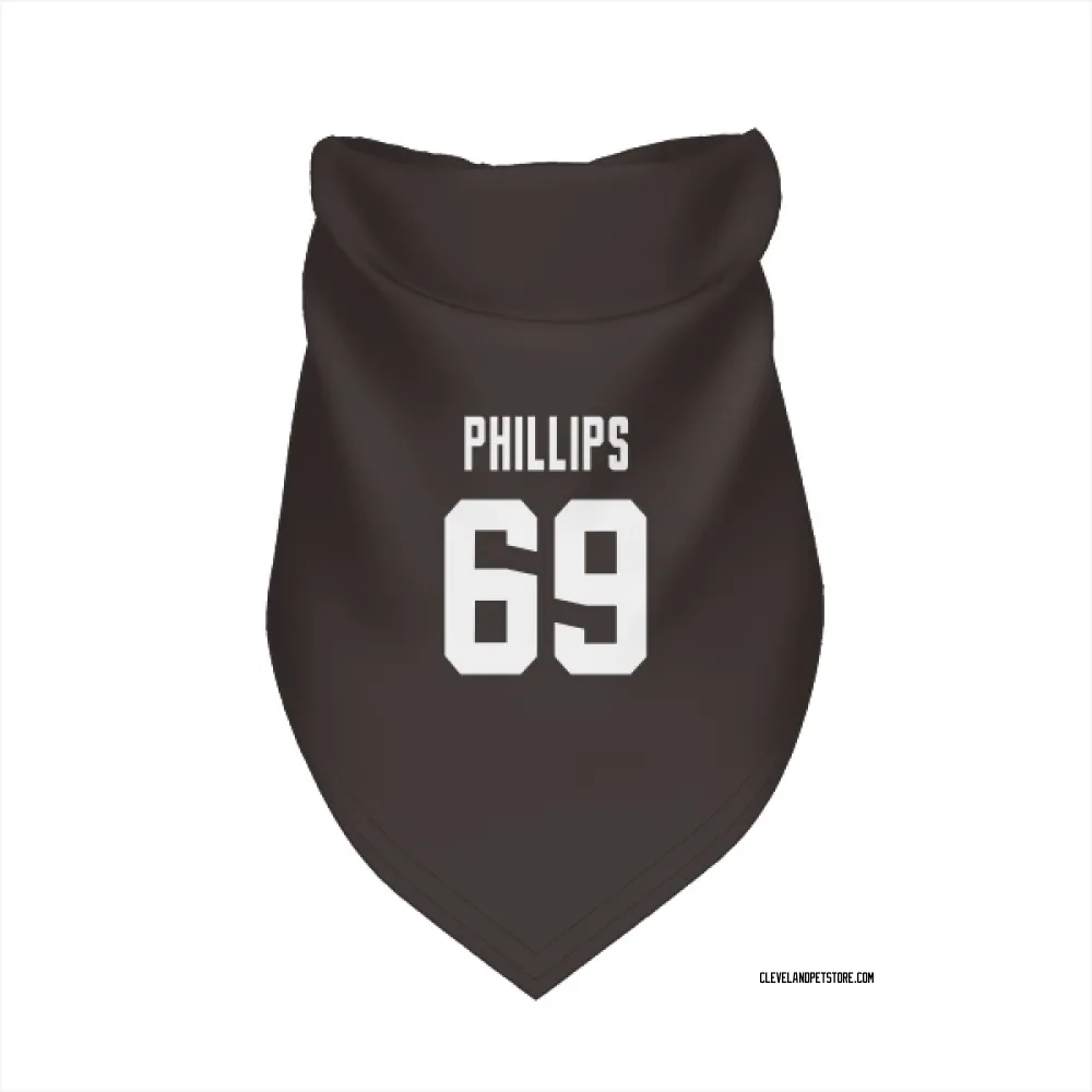 Cleveland Browns Tyre Phillips Brown Pet Bandana for Dog & Cat