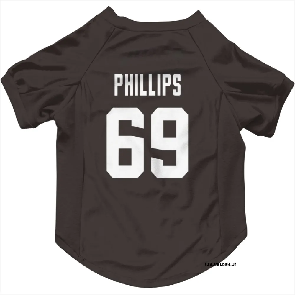 Cleveland Browns Tyre Phillips Brown Pet Jersey for Dog & Cat
