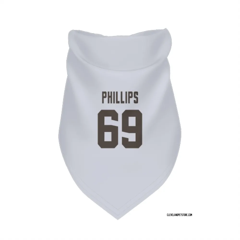 Cleveland Browns Tyre Phillips White Pet Bandana for Dog & Cat