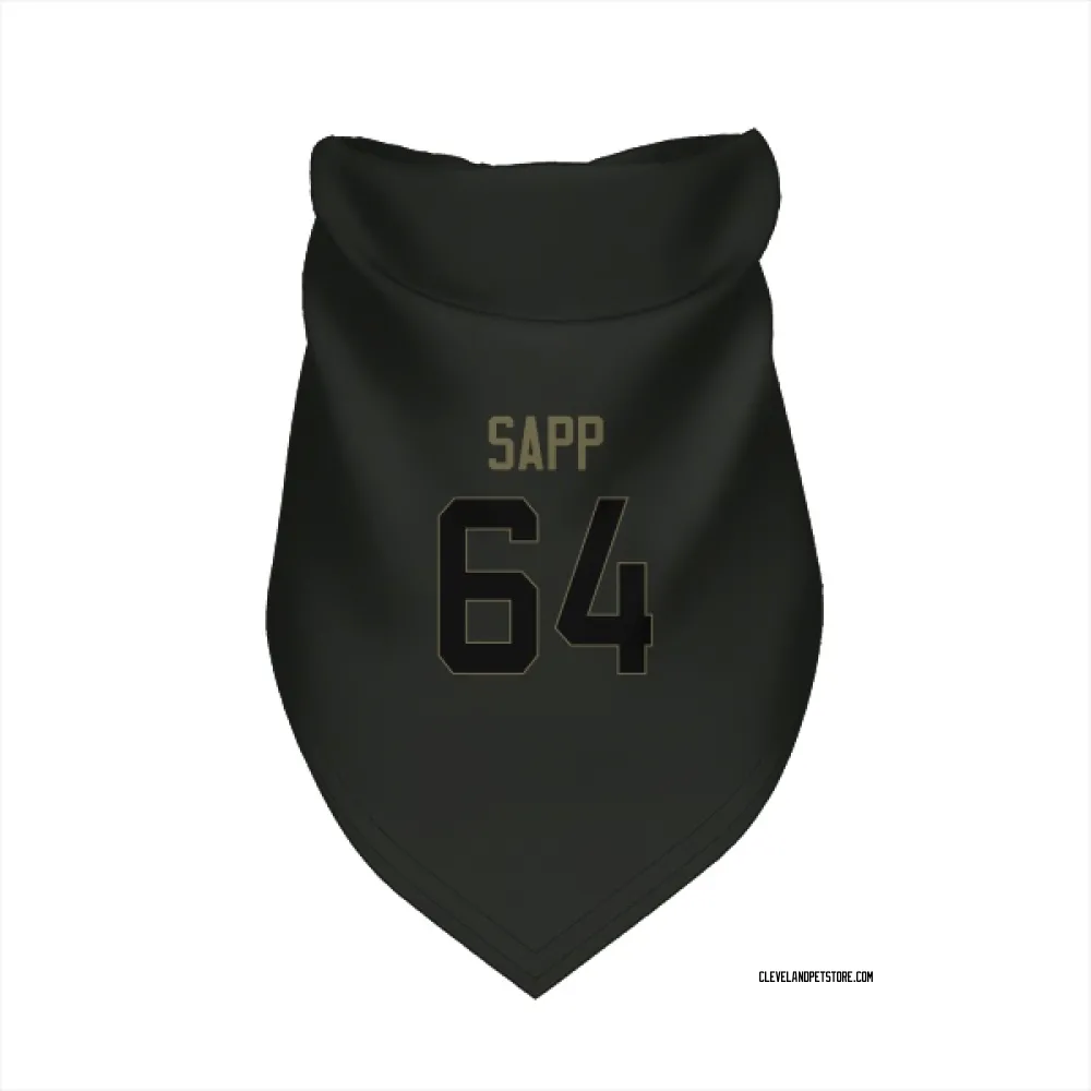 Cleveland Browns Tyreak Sapp Black Service Pet Bandana for Dog & Cat