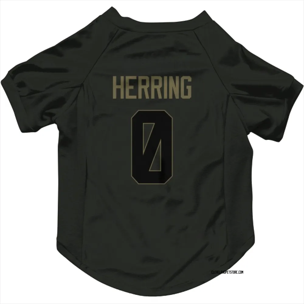 Cleveland Browns Tyron Herring Black Service Pet Jersey for Dog & Cat