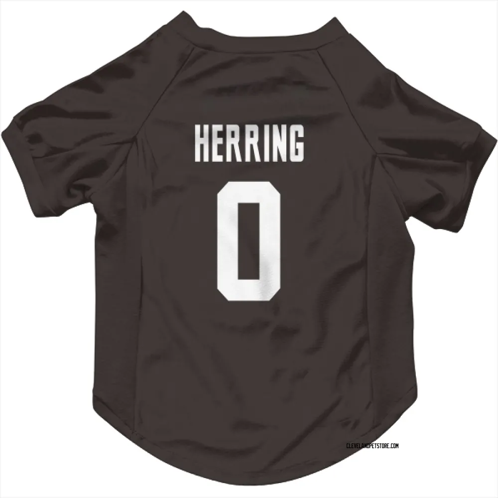 Cleveland Browns Tyron Herring Brown Pet Jersey for Dog & Cat