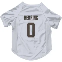 Cleveland Browns Tyron Herring White Pet Jersey for Dog & Cat