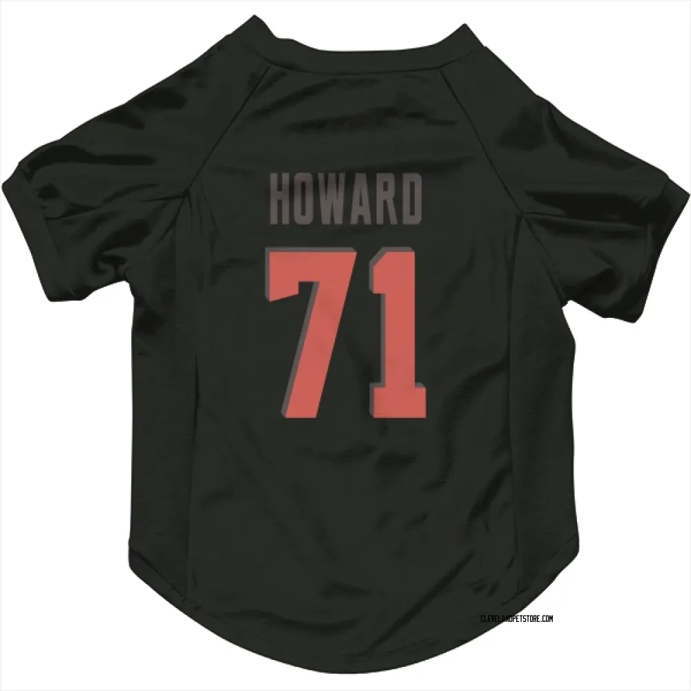 Cleveland Browns Tytus Howard Black Service Pet Jersey for Dog & Cat