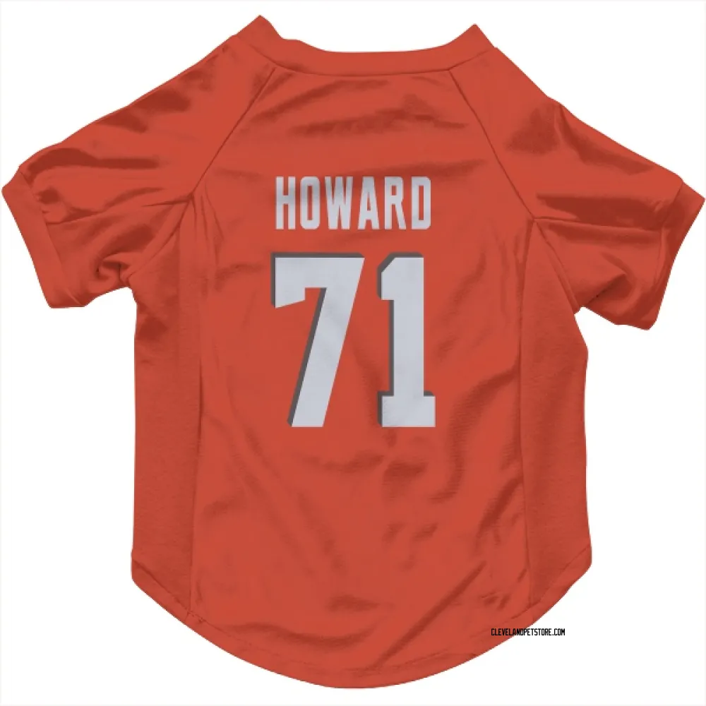 Cleveland Browns Tytus Howard Orange Pet Jersey for Dog & Cat