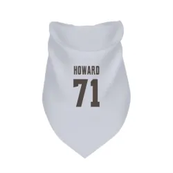 Cleveland Browns Tytus Howard White Pet Bandana for Dog & Cat