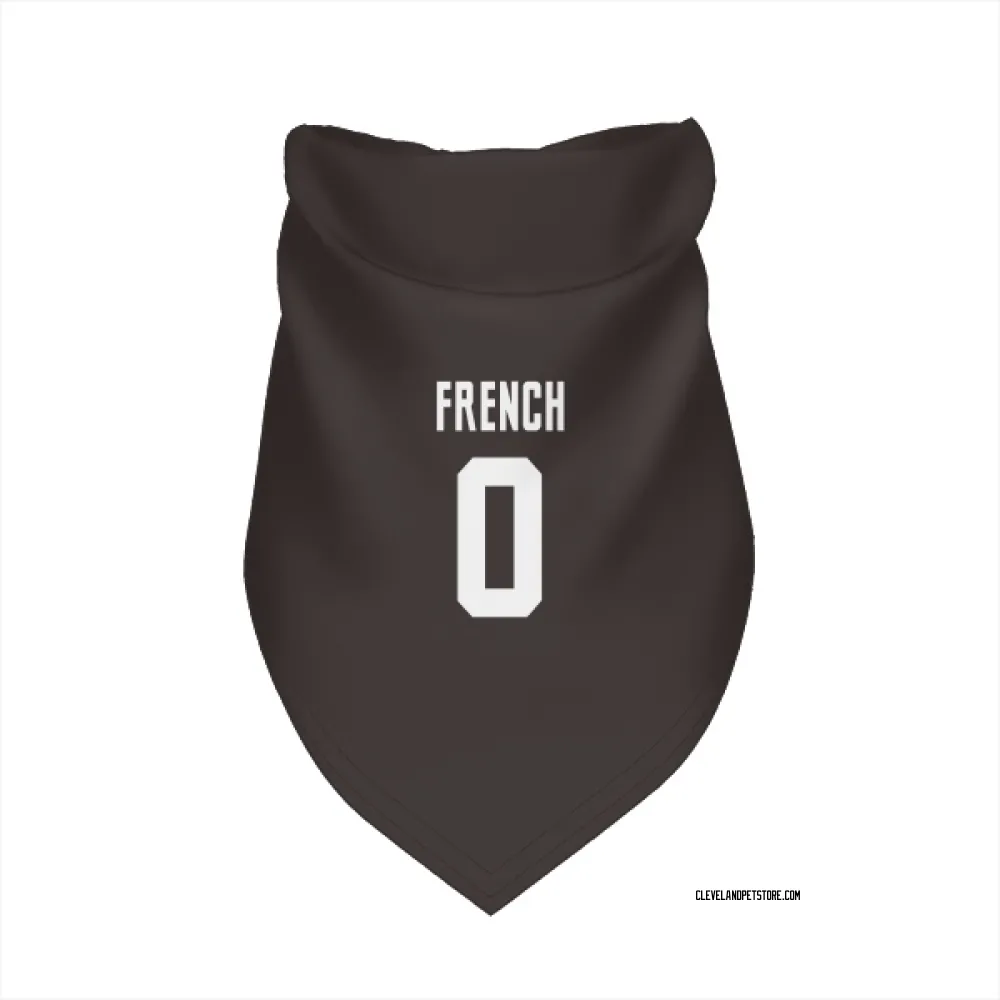 Cleveland Browns Wesley French Brown Pet Bandana for Dog & Cat