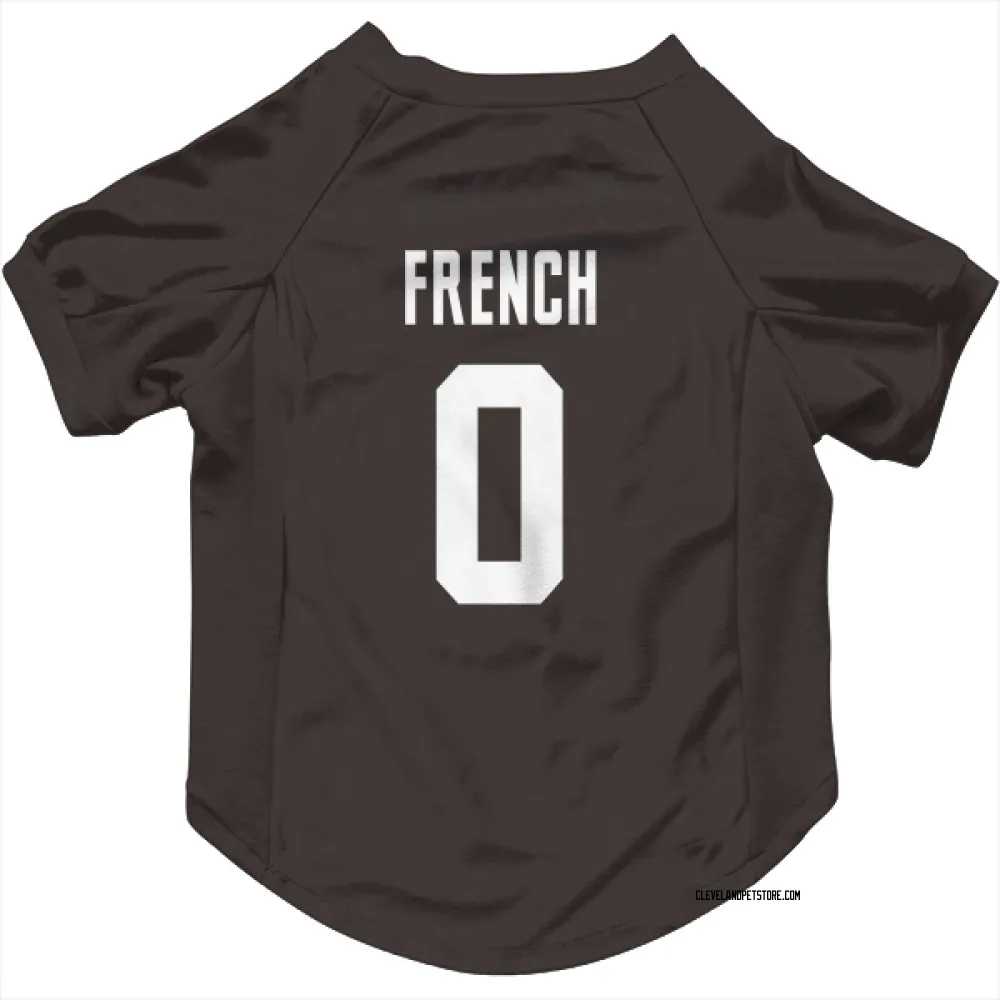 Cleveland Browns Wesley French Brown Pet Jersey for Dog & Cat