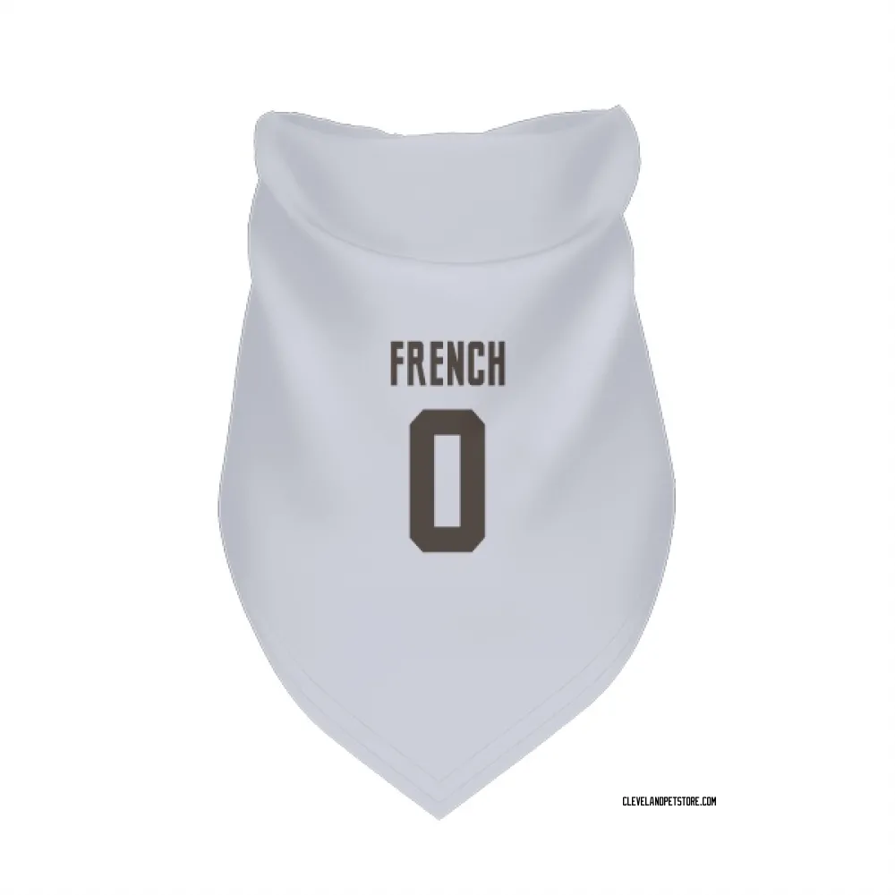 Cleveland Browns Wesley French White Pet Bandana for Dog & Cat